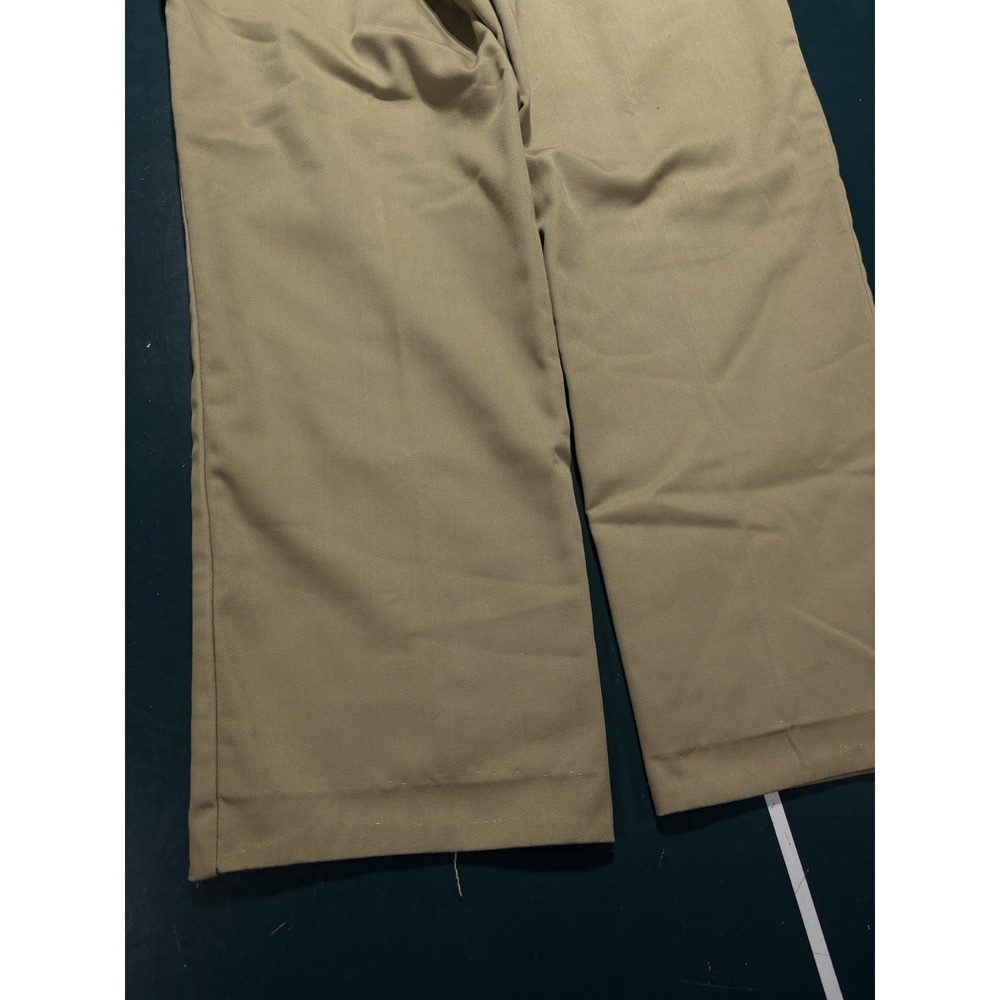 Vintage 70s Dickies Chino Work Pants Plaid Flannel Lined Men's 36x28 Talon Rare - Picture 15 of 16